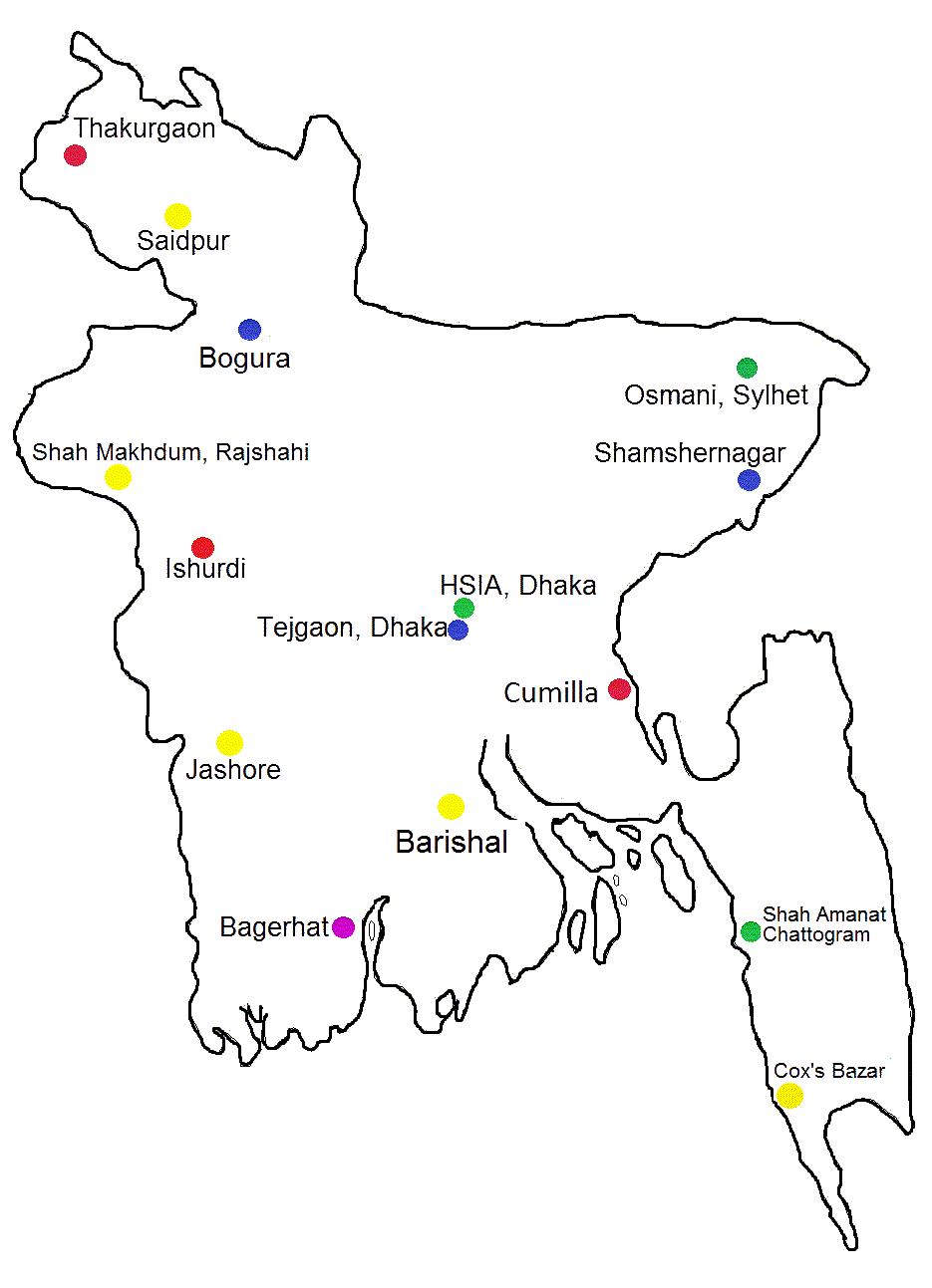How Many International Airport in Bangladesh